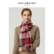 MARJAKURKI玛丽亚古琦红色格子围巾女情侣款 羊毛羊绒围巾男女同款