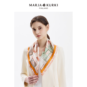 MARJAKURKI玛丽亚古琦桑蚕丝真丝方巾丝巾系脖高级感领巾围巾礼盒