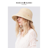 MARJAKURKI玛丽亚古琦夏天帽子遮阳帽女防晒帽大帽檐法式 草帽海边