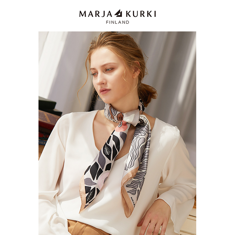 红色真丝大方巾丝巾女高级感礼盒