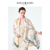 MARJAKURKI玛丽亚古琦真丝丝巾女桑蚕丝围巾披肩女外搭送老师礼物