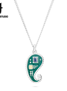 HORM1腰果花项链赛博电子