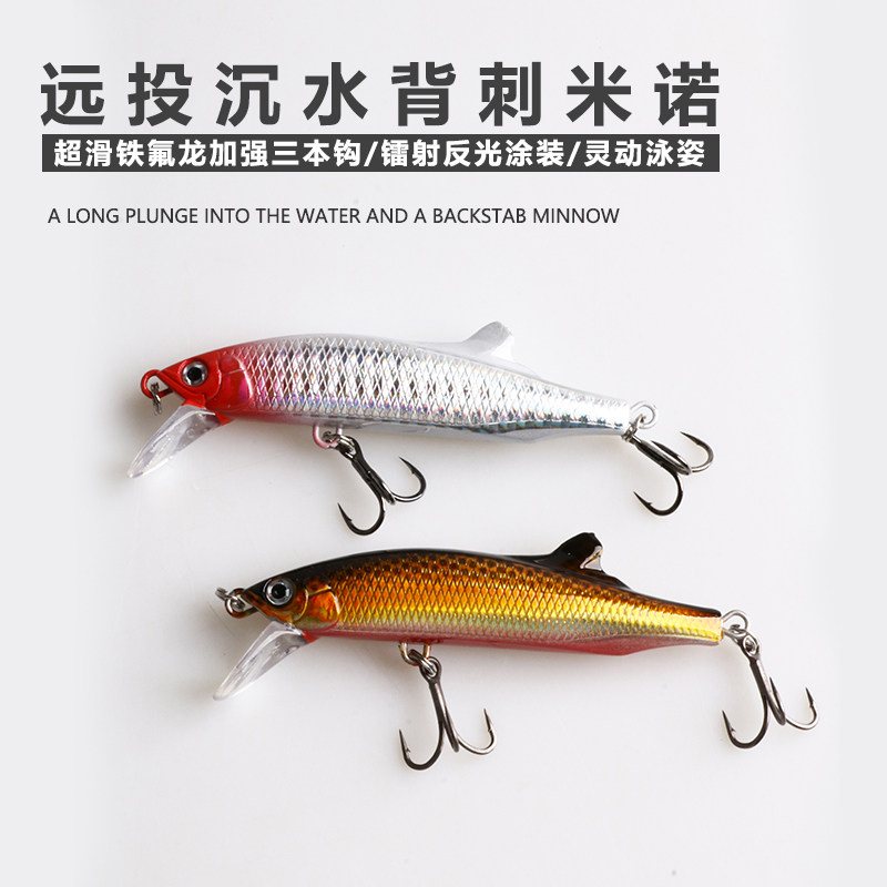 8cm/18g、26g沉水米诺路亚饵超远投缓沉海钓通杀翘嘴鲈鱼鱤鱼假饵