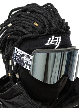 全面REVO真膜滑雪眼镜双层防雾防雪盲风镜雪地护目镜卡近视/HX16