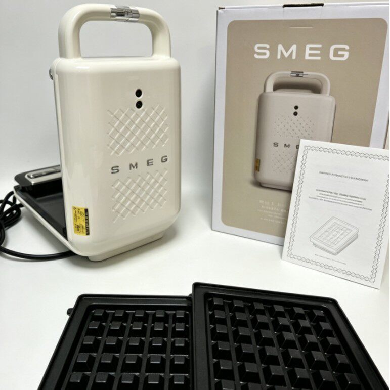 smeg三明治早餐机小型华夫饼迷你家用双面加热跨境三明治机欧规