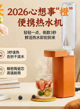 跨境即热饮水机旅行用台式桌面便携烧水壶矿泉水加热器现货