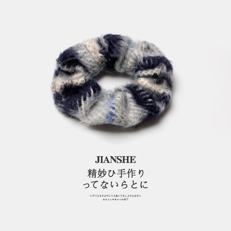 秋冬温暖毛茸茸大肠发圈头绳女