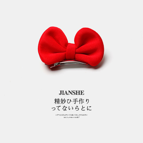 韩国女童可爱立体蝴蝶结发夹发卡