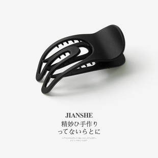 简约百搭磨砂发夹女夏季 外出后脑勺盘发抓夹短发鸭嘴夹子发卡头饰