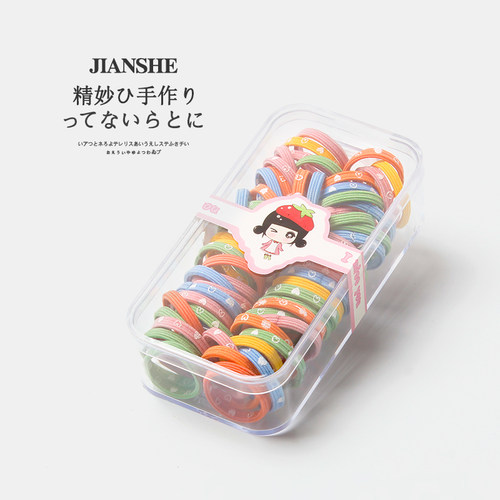 儿童糖果色发绳宝宝高弹力橡皮筋