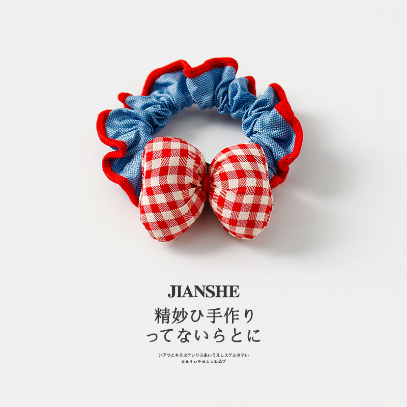 在逃公主女童韩版头绳甜美红边牛仔蝴蝶结小肠发圈儿童发绳高弹,童装/婴儿装/亲子装,发饰,淘宝优惠券,粉丝福利购,淘宝优惠卷