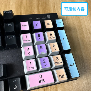 电脑通用按键贴纸键盘贴可定制颜色小键盘数字符号修复文字字符