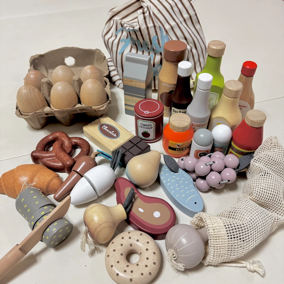 出口北欧儿童仿真食物实木质玩具厨房厨具磁铁切切乐玩具水果蔬菜,玩具/童车/益智/积木/模型,儿童食玩,淘宝优惠券,粉丝福利购,淘宝优惠卷