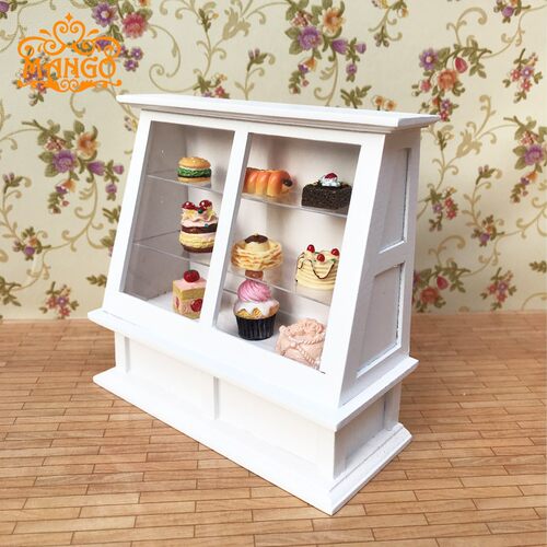 娃娃屋迷你木质双开门微缩模型