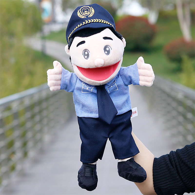 跨境毛绒玩具角色扮演张嘴职业人物手偶儿童玩具工厂直营现货混批,玩具/童车/益智/积木/模型,毛绒/玩偶/公仔/布艺类玩具,淘宝优惠券,粉丝福利购,淘宝优惠卷