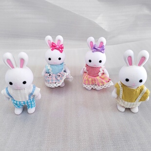 新一家人木偶玩偶6口木制过家家木质益智玩具亲子关节可活动人偶