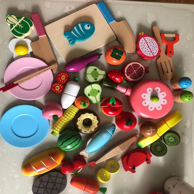 小孩切水果蔬菜木制磁铁儿童切切看过家家男女孩果蔬切切乐玩具,玩具/童车/益智/积木/模型,过家家玩具,淘宝优惠券,粉丝福利购,淘宝优惠卷