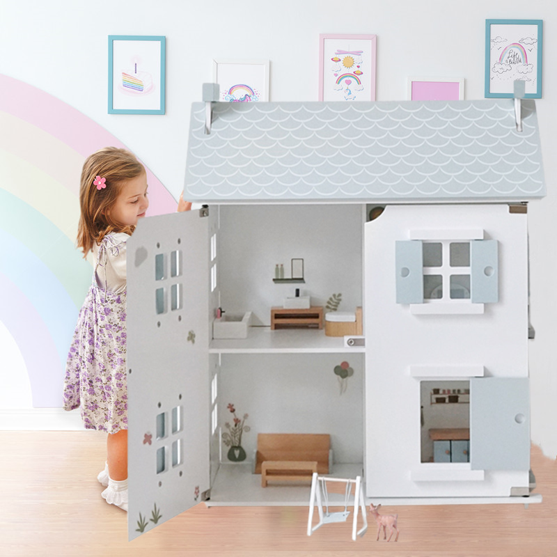 北欧ins积木房子别墅儿童过家家仿真公主娃娃房女孩扮家家木制,玩具/童车/益智/积木/模型,过家家玩具,淘宝优惠券,粉丝福利购,淘宝优惠卷