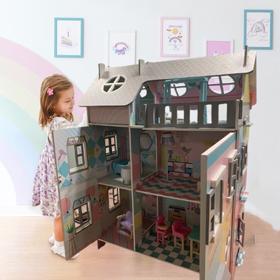 出口品牌娃娃屋送家具送人偶