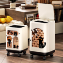 垃圾桶中古风家用客厅高颜值卧室卫生间厨房厕所大号大容量纸篓