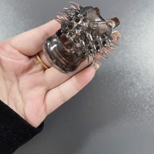 男士襄珠入珠硅胶龙珠套环加长毛刺梨花活扣和睦珠透明防脱落配饰