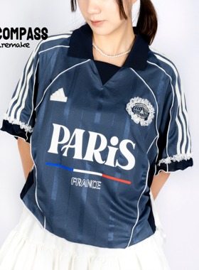 Adidas  Remake PARIS 巴黎 解构风 T恤 jerseyfit ENCOMPASS