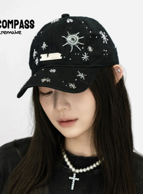 Graviity Studio 手工珠绣法绣 水洗做旧 鸭舌帽 棒球帽 男女同款