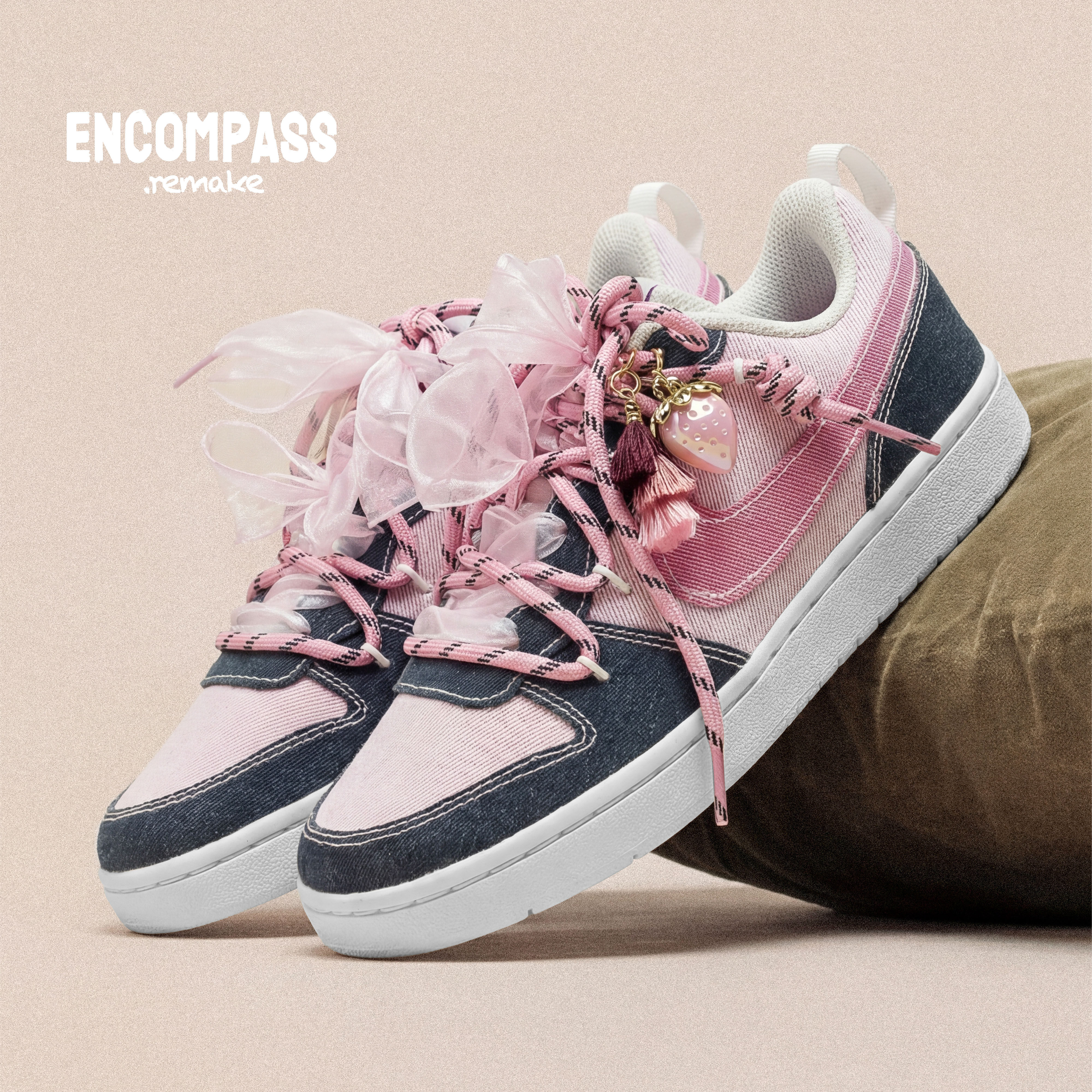 NIKEcourt草莓挂饰少女休闲鞋