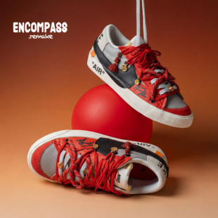 耐克 男女款 Blazer 新年福到挂饰黑红解构 ENCOMPASS Remake NIKE