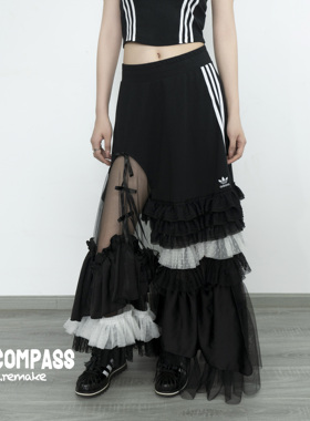 Adidas 三叶草 Remake 法式宫廷风蕾丝风 半身裙 ENCOMPASS