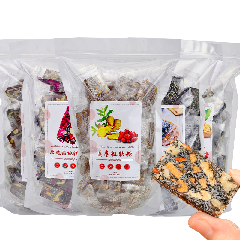 黑芝麻核桃姜枣糕500g克独立包装