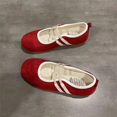 软底一脚蹬懒人休闲鞋 平底芭蕾风玛丽珍单鞋 新款 子2025春夏季 女鞋