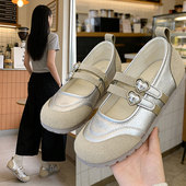 女士小单鞋 法式 平底温柔晚晚鞋 2026新款 蝴蝶结圆头芭蕾舞鞋 仙女鞋