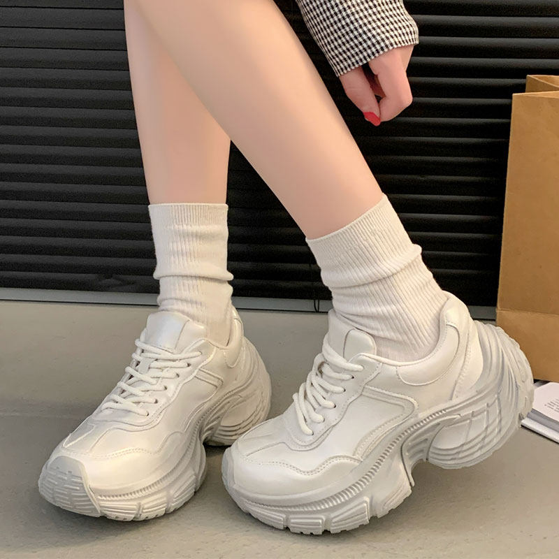 巴黎厚底擦色老爹鞋女2025春季新款超火百搭休闲鞋增高松糕底女鞋,女鞋,老爹鞋,淘宝优惠券,粉丝福利购,淘宝优惠卷