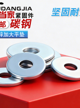 镀锌特大垫圈加大垫片加厚平垫介子GB5287 M5M6M8M10M12M16M20mm