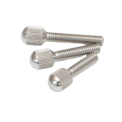 304不锈钢小头滚花手拧螺丝
