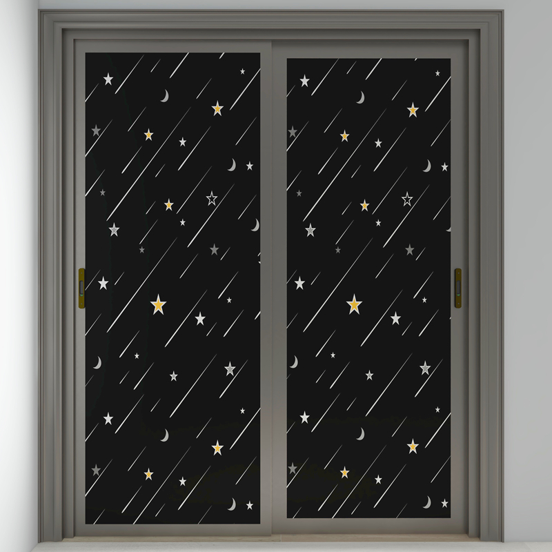 全遮光黑色自粘贴纸不透玻璃