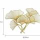 饰挂件铁艺 定制轻奢银杏叶金属壁饰客厅床头沙发背景墙玄关挂饰装