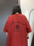 重磅麂皮绒短袖T恤A336-DX899-P38-限价48（95聚酯纤维5氨纶），男装T恤，电商A336