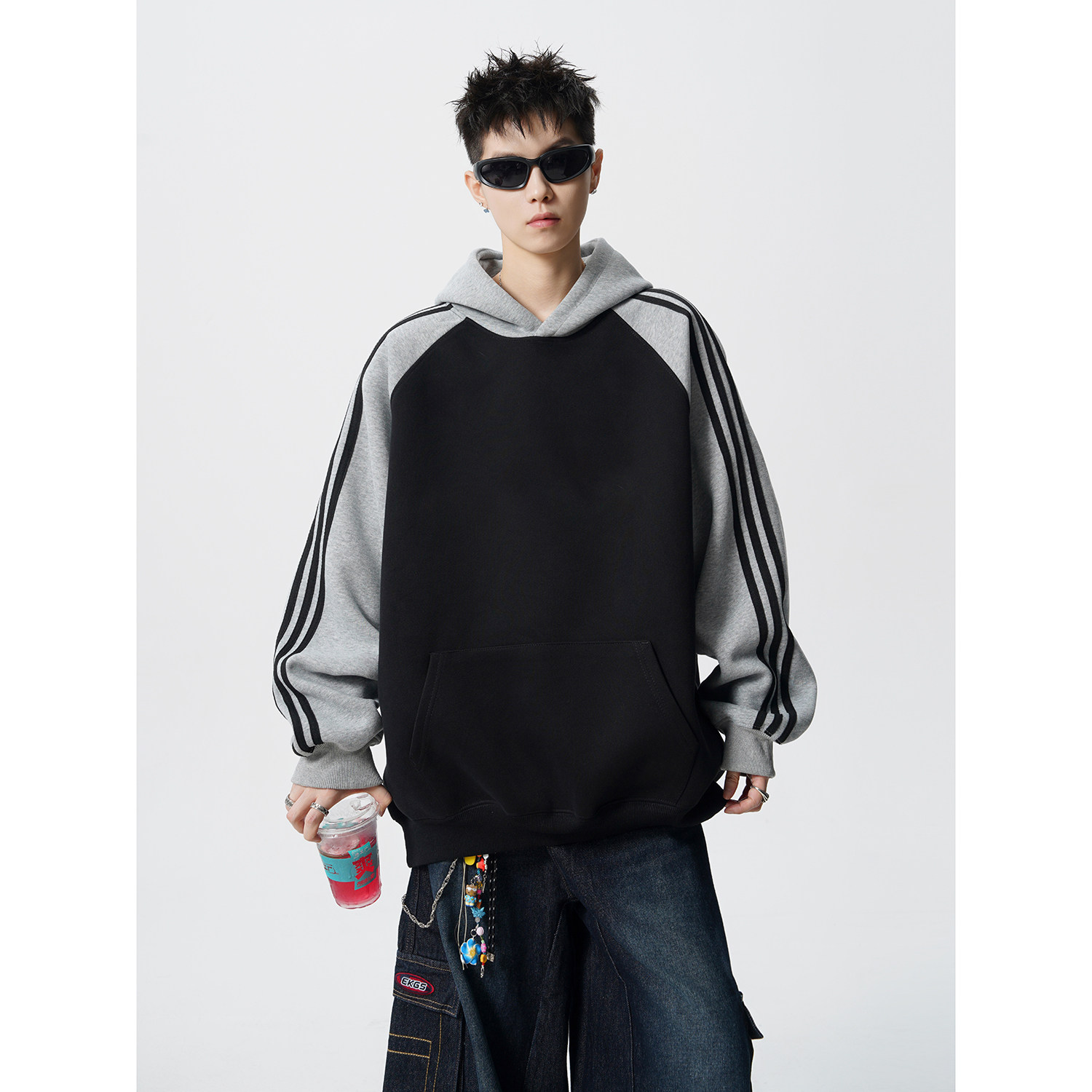 2025连帽卫衣420克华棉A336-L8001-特P47（60%棉40%聚酯纤维）,男装卫衣,电商A336
