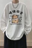情绪稳定印花纯棉短袖t恤男夏季宽松重磅设计感衣服潮牌圆领半袖，男装T恤，电商A336