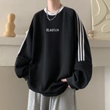 2024条纹圆领卫衣A336-YL69-P48-限价68（96聚酯纤维4氨纶），男装卫衣，电商A336