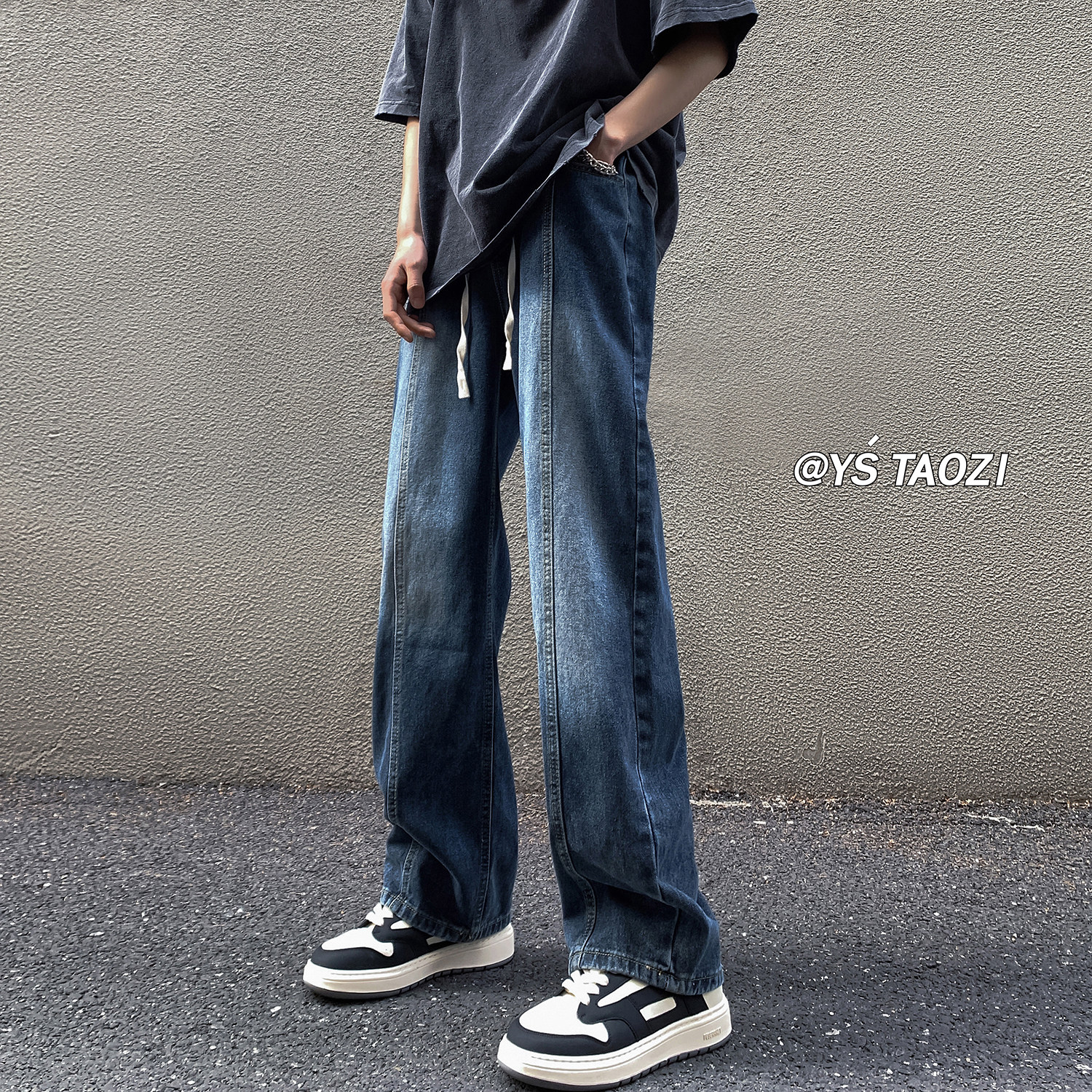 牛仔裤子A336-K030-P58-限价68(75.8%棉14.9%粘纤9.3%聚酯纤维),男装牛仔裤,电商A336
