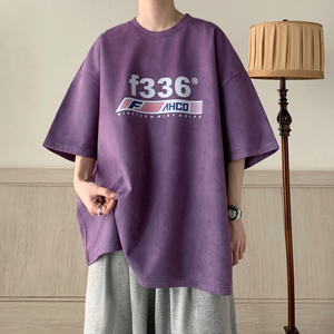 重磅麂皮绒短袖T恤A336-THJPDX22-P38-限价48（95聚酯纤维5氨纶）图片