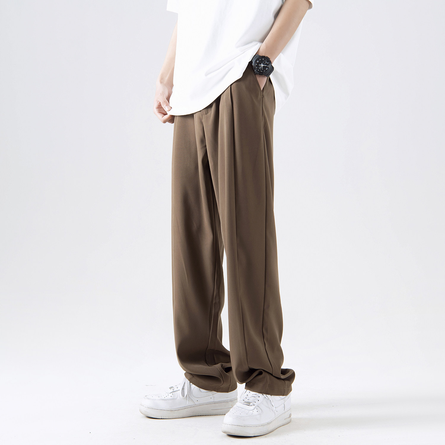 夏季新款休闲冰丝裤子 A336-K071-P55-限价78 （100聚酯纤维）图片
