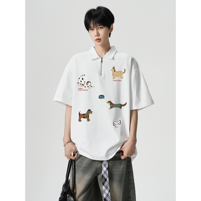 2025夏季新款立领短袖T恤A336- THLLDX0019-P48-限价68（纯棉）