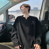 2025秋季新款长袖A336-CP0006-特P25（聚酯纤维），男装T恤，电商A336