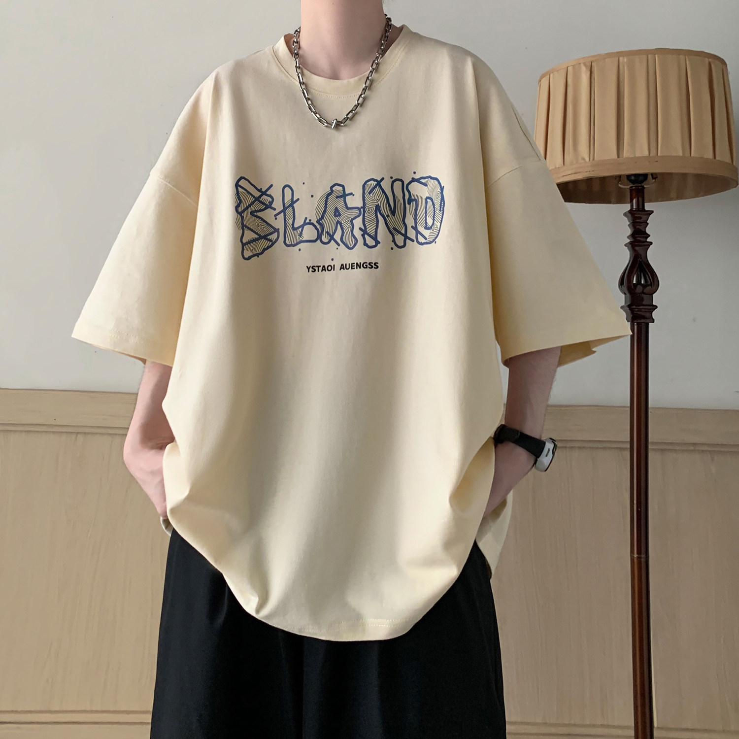 夏季新款印花短袖T恤A336-THDX1169-P38-限价48（100棉）,男装T恤,电商A336
