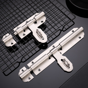 房门不锈钢老式 门栓插销 防盗挂锁插销家用卧室木门大门明装