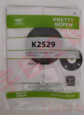 PRETTY GOYEN脉冲阀 RCAC25 T3 DD3 K2529 膜片维修包 除尘阀配件